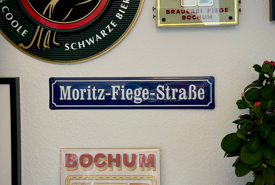 Straßenschild „Moritz Fiege Straße“ MORITZ FIEGE Fanshop